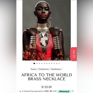 African jewelry, necklaces and bracelets